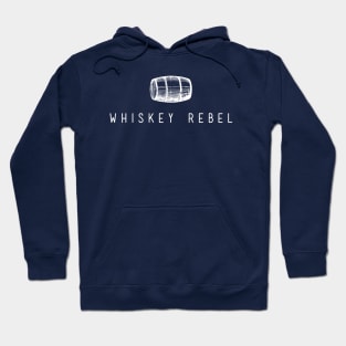 Whiskey Rebel White Logo Hoodie